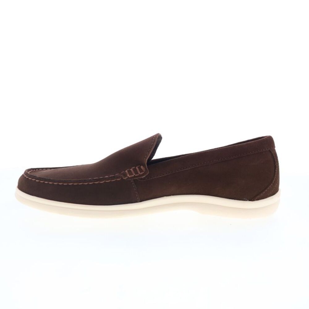 Johnston & Murphy Brown Suede Slip-On Loafers - Picture 3 of 4